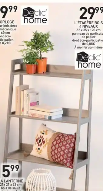 Stokomani L'étagére Bois 4 Niveaux offre
