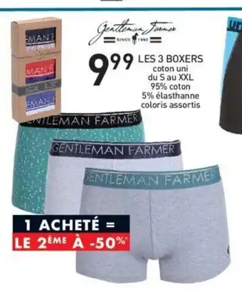 Stokomani Les 3 Boxers offre