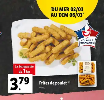 Lidl Frites De Poulet offre