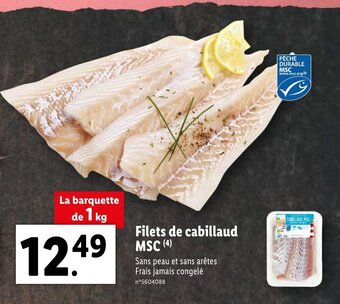 Filets De Cabillaud MSC