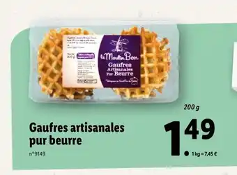 Lidl Gaufres Artisanales Pur Beurre offre