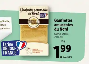Lidl Gaufrettes Amusantes Du Nord offre