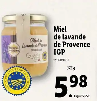 Lidl Miel De Lavande De Provence IGP offre