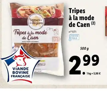 Lidl Tripes A La Mode De Caen offre