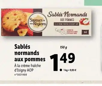 Lidl Sablés Normands Aux Pommes offre