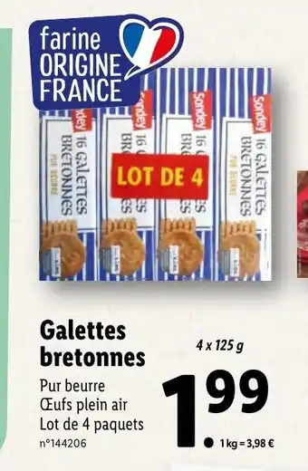 Lidl Galettes Bretonnes offre