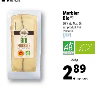 Lidl Morbier Bio offre