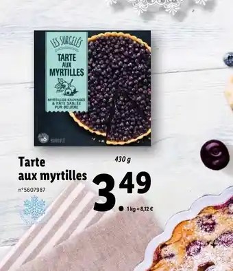 Lidl Tarte Aux Myrtilles offre