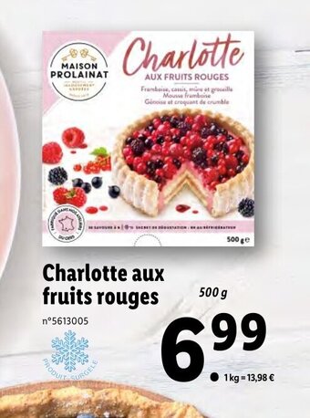 Lidl Charlotte Aux Fruits Rouges offre