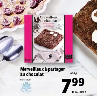 Lidl Merveilleux A Partager Au Chocolat offre