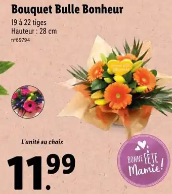 Lidl Bouquet bulle bonheur offre