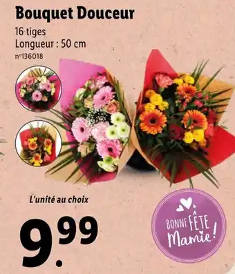 Lidl Bouquet douceur offre