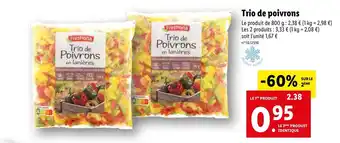 Lidl Trio de poivrons offre