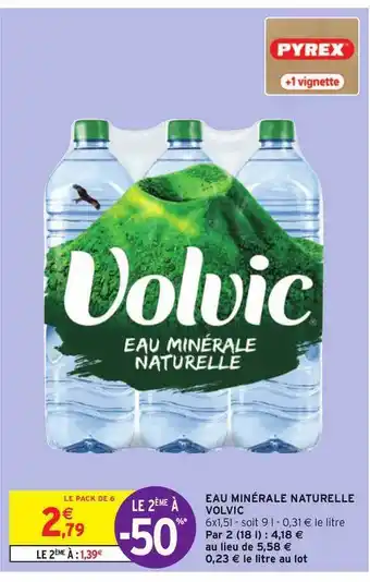 Intermarché Eau Minérale Naturelle Volvic offre