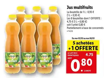 Jus multifruits