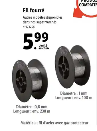 Lidl Fil fourré offre