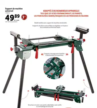 Lidl Support de machine universel offre