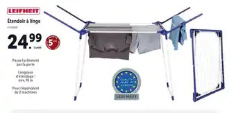 Lidl Étendoir à linge offre