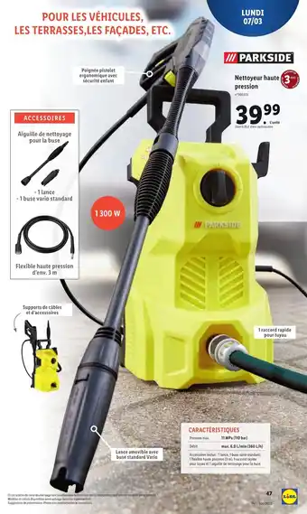 Lidl Nettoyeur haute pression offre