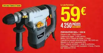 Brico Dépôt Perforateur SDS + 1500 W offre