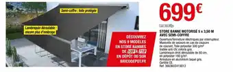 Brico Dépôt Store banne motorisé offre