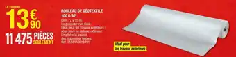 Rouleau de géotextile