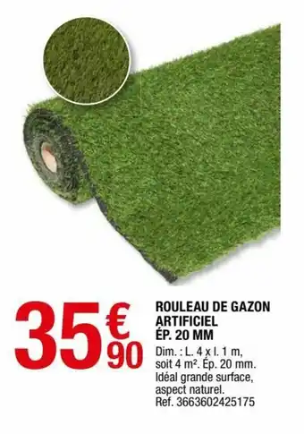 Brico Dépôt Rouleau de gazon artificiel offre