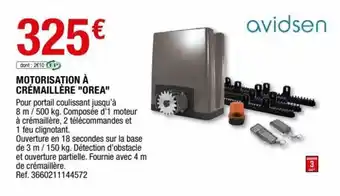 Brico Dépôt Morisation à crémaillère "orea" offre
