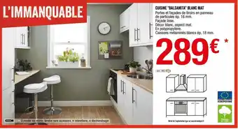 Brico Dépôt Cuisine "balsamita" blanc mat offre