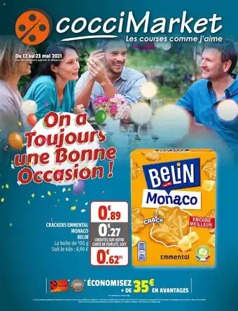Coccimarket Crackers Emmental Monaco Belin offre