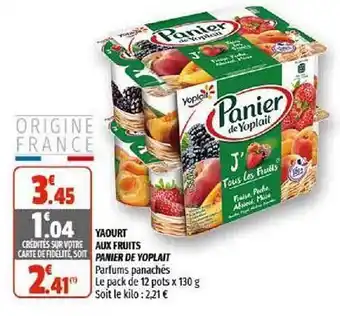 Coccimarket Yaourt Aux Fruits Panier De Yoplait offre