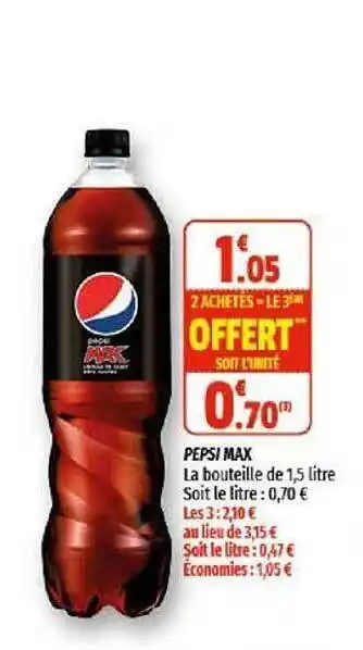 Coccinelle Express Pepsi Max offre