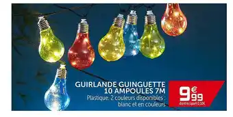 Gifi Guirlande Guinguette 10 Ampoules 7m offre