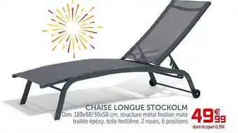 Gifi Chaise Longue Stockolm offre