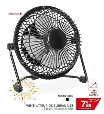 Gifi Ventilateur De Bureau Usb offre