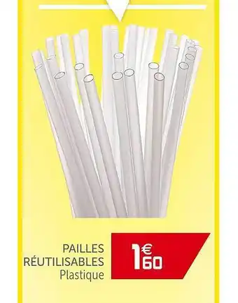 Gifi Pailles Réutilisables Plastique offre
