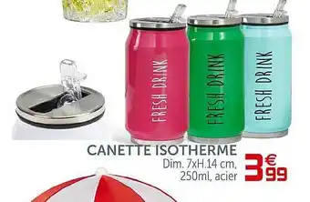 Gifi Canette Isotherme offre