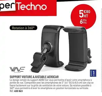 Hyperburo Support Voiture à Justable Aerocar offre