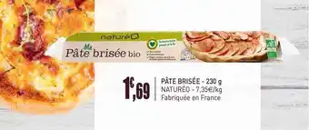 naturéO Pate Brisee 230 G Natureo offre