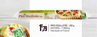 naturéO Pate Feuilletee 230 G Natureo offre