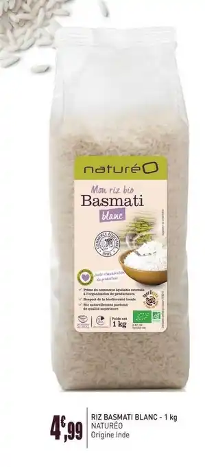 naturéO Riz Basmati Blanc 1 Kg Natureo offre
