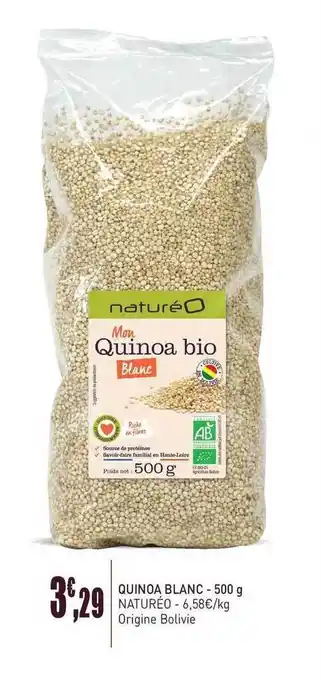 naturéO Quinao Blanc 500 G Natureo offre
