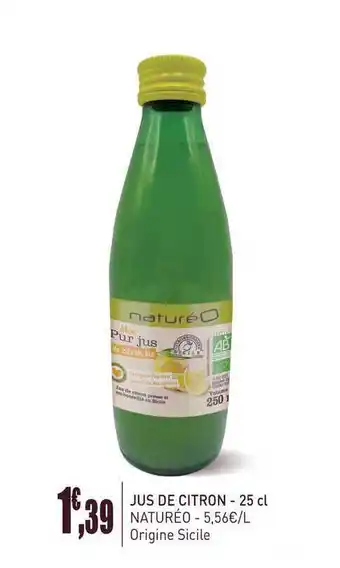 naturéO Jus De Citron 25 Cl Natureo offre