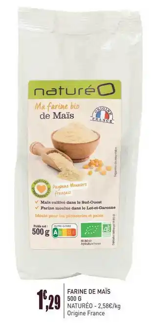 naturéO Farine De Mais 500 G Natureo offre