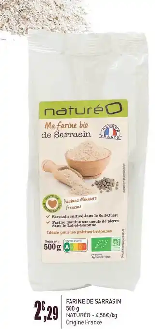 naturéO Farine De Sarrasin 500 G Natureo offre