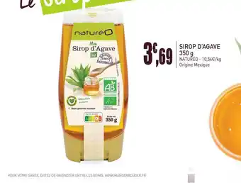 naturéO Sirop D'agave 350 G Natureo offre