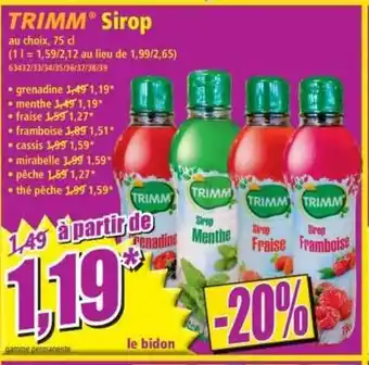 Norma Trimm Sirop offre