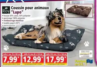 Norma Roy Coussin Pour Animaux offre