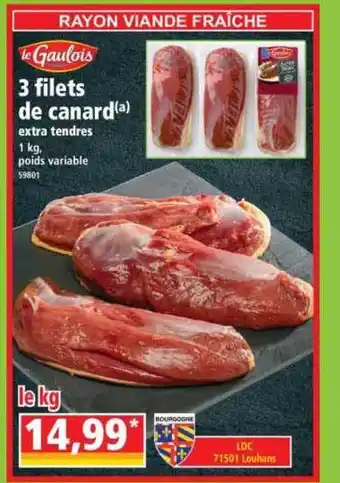 Norma Le Gaulois 3 Filets De Canard offre