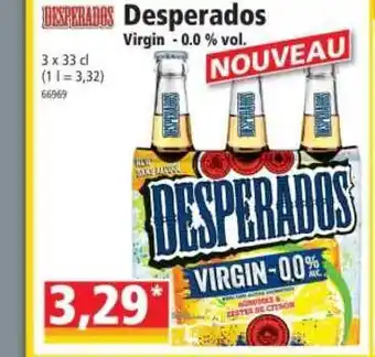 Norma Desperados Virgin - 0.0% Vol. offre